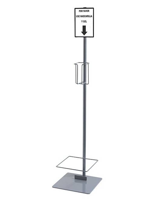 Expositor Dispensador de gel desinfectante anti virus COVID-19 (D5)