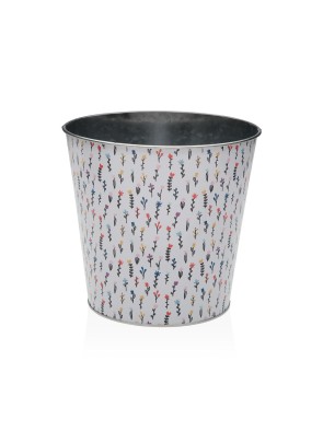 METALLTOPF 16,5CM BLUME