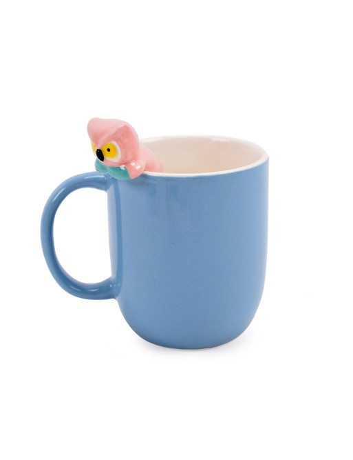 EULE BLAU MODELL BECHER ODER FRÜHSTÜCKSBECHER