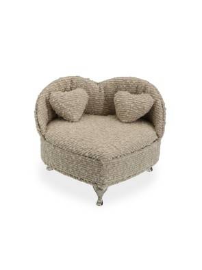 HELLGRAUES SCHMUCKSCHATULLEN-SOFA SILHOUETTE MODELL