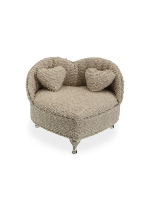 JOYERO COLOR GRIS CLARO MODELO SILUETA DE SOFA