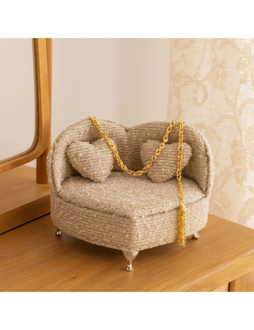 LIGHT GRAY JEWELRY BOX SOFA SILHOUETTE MODEL