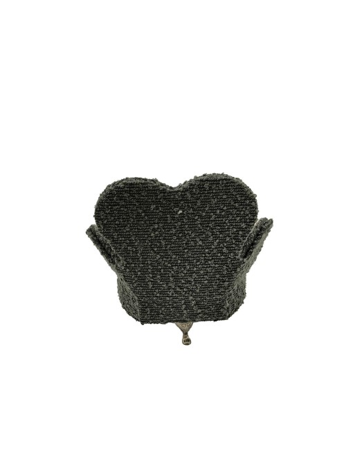 BOÎTE À BIJOUX GRIS FONCÉ COEUR SILHOUETTE MODÈLE