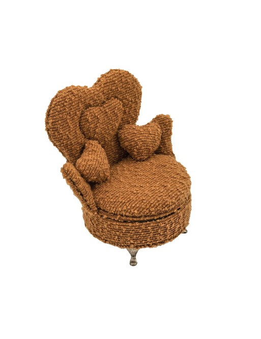 SENFFARBENE SCHMUCKSCHATULLE HERZ SILHOUETTE MODELL