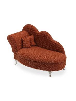 ROTE FARBE SCHMUCKSCHATULLE CHAISELONGUE MODELL