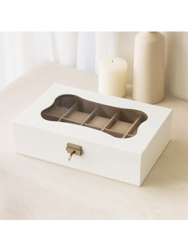 JEWELRY BOX FOR WHITE WATCHES MODEL CLOCK WHITE