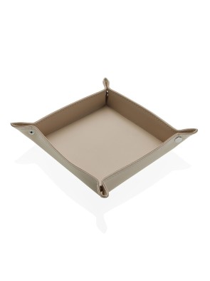 BEIGE TASCHE LEERER MODELL VIER ECKEN