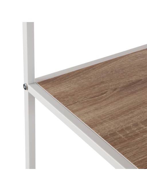 WHITE SHELF WITH 4 LADDER MODEL SHELVES