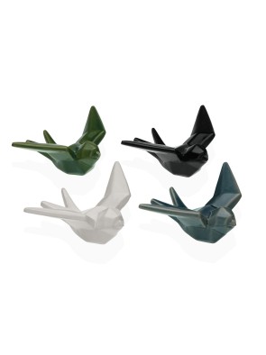 FOUR DECORATIVE CERAMIC FIGURES SWALLOW MODEL 16 CM