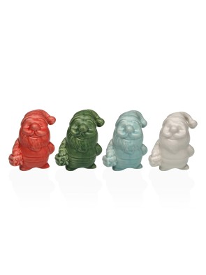 QUATRE FIGURINES DÉCORATIVES EN CÉRAMIQUE MODÈLE QUATRO