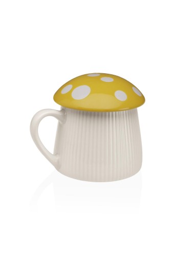 MUG WITH LID MODEL BOLETUS YELLOW