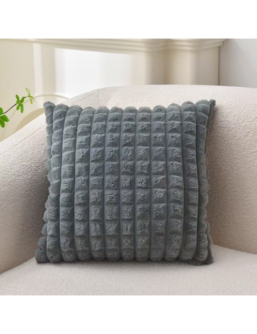 COUSSIN AVEC GARNISSAGE MODÈLE CARISIA GRIS 45x45