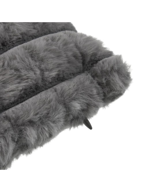 COUSSIN AVEC GARNISSAGE MODÈLE CARISIA GRIS 45x45