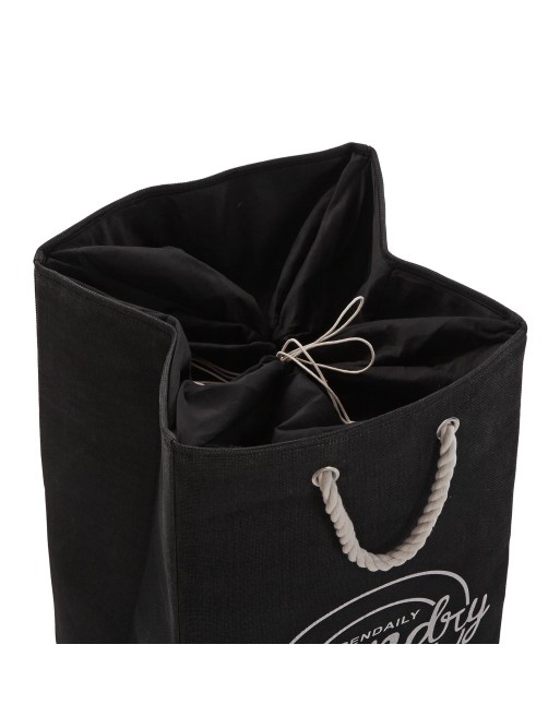 CESTA PARA LA ROPA SUCIA MODELO WASH NEGRO