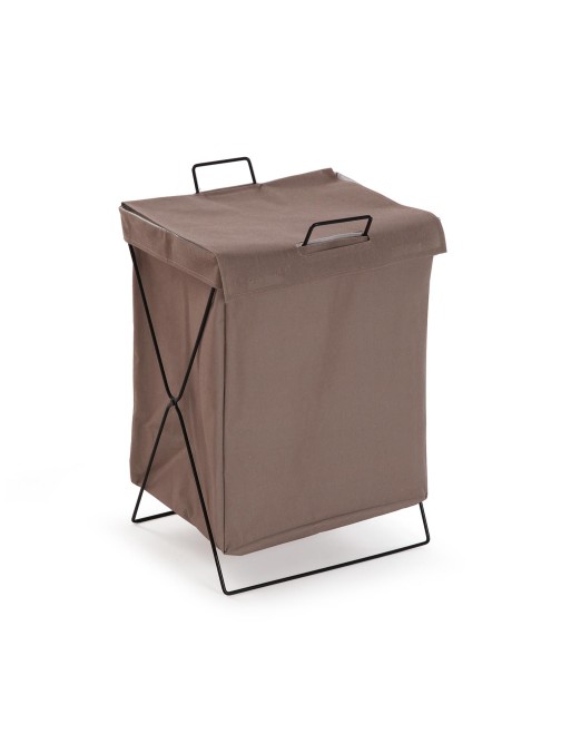 FOLDABLE LAUNDRY BASKET BROWN MODEL