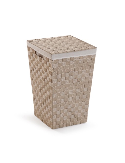 BEIGE LAUNDRY BASKET MODEL METAL-POLYESTER