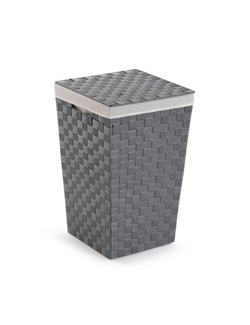 LIGHT GREY LAUNDRY BASKET MODEL METAL-POLYESTER-POLYPROPYLENE