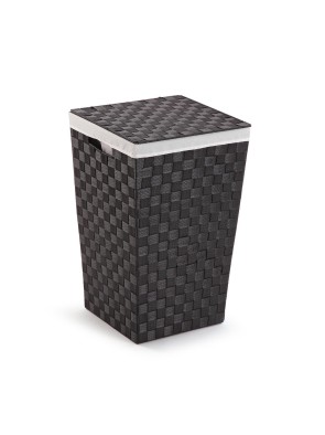 DARK GRAY LAUNDRY BASKET MODEL METAL-POLYESTER-POLYPROPYLENE