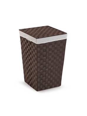 CESTA PARA LA ROPA SUCIA CHOCOLATE MODELO METAL-POLIESTER-POLIPROPILENO