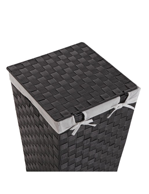 CESTA PARA LA ROPA SUCIA GRIS OSCURO MODELO METAL-POLIESTER-POLIPROPILENO CESTA PARA LA ROPA SUCIA GRIS OSCURO MODELO METAL-POLIESTER-POLIPROPILENO