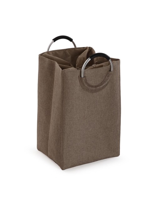 BEIGE WÄSCHEKORB MODELL MIT GRIFFEN