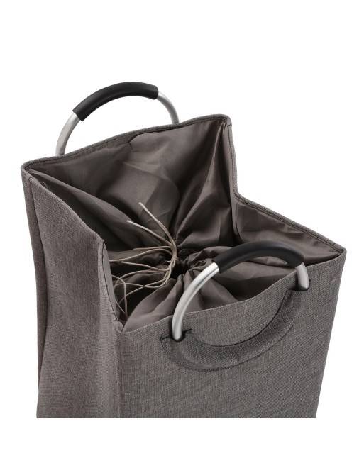 CESTA PARA LA ROPA SUCIA COLOR GRIS OSCURO MODELO CON ASAS CESTA PARA LA ROPA SUCIA COLOR GRIS OSCURO MODELO CON ASAS