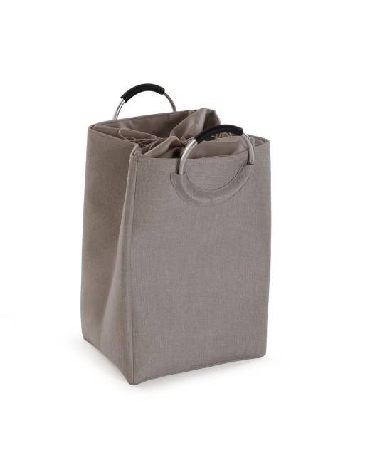LIGHT GRAY LAUNDRY BASKET MODEL WITH HANDLES LIGHT GRAY LAUNDRY BASKET MODEL WITH HANDLES