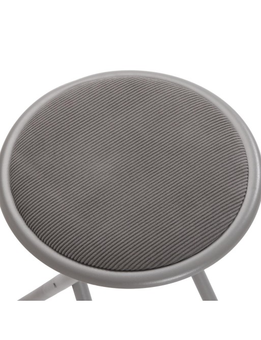 KLAPPBARER HOCKER AUS CORD MODELL VERAT GRAU