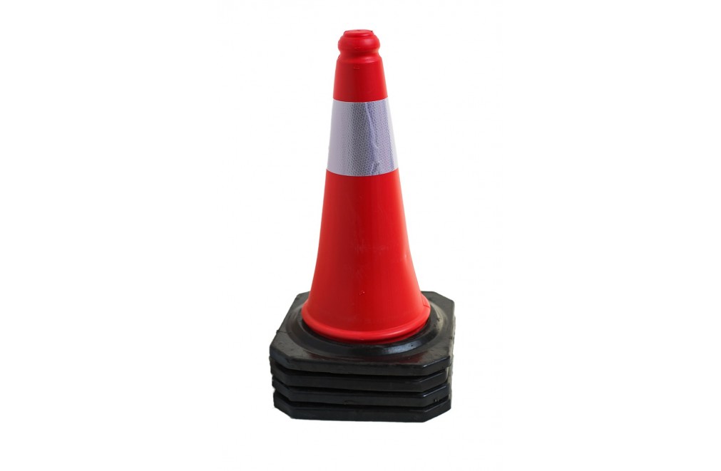 Reflective Cones with rubber Base