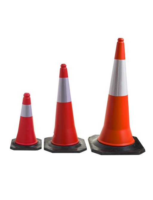 1 Cono reflectante de 50 cm. de altura