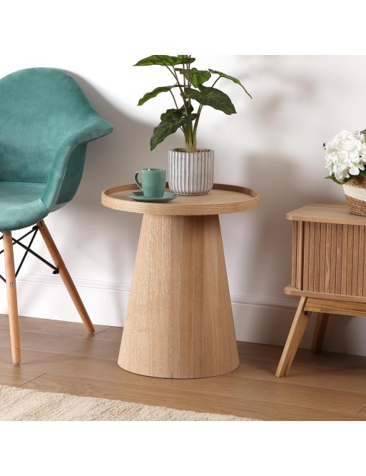 TABLE D’APPOINT RONDE EN BOIS MODÈLE XAMPI TABLE D’APPOINT RONDE EN BOIS MODÈLE XAMPI