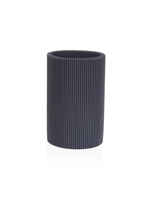 VASO PORTACEPILLOS MODELO ESSENZA GRIS