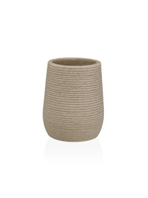 VASO PORTACEPILLOS MODELO PUREZZA BEIGE