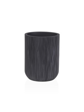 VASO PORTACEPILLOS MODELO DROP GRIS OSCURO