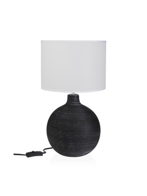 ETON MODEL BLACK CERAMIC TABLE LAMP