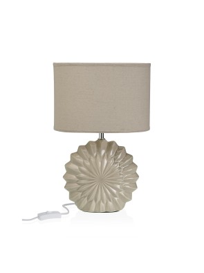 BEIGE CERAMIC TABLE LAMP MODEL GIRA