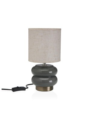 GRAY CERAMIC TABLE LAMP MODEL TWO