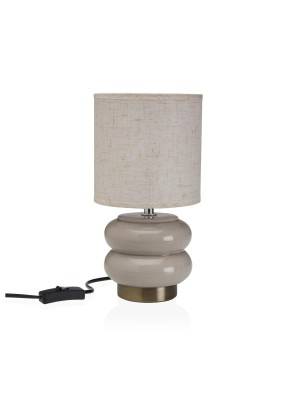 LAMPE DE TABLE EN CÉRAMIQUE BEIGE MODÈLE DEUX