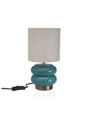 BLUE CERAMIC TABLE LAMP MODEL TWO