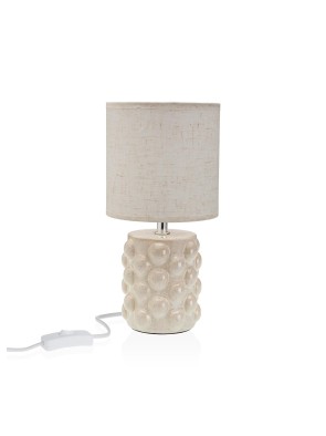 WHITE CERAMIC TABLE LAMP MODEL RONA