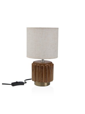 KARA BROWN CERAMIC TABLE LAMP