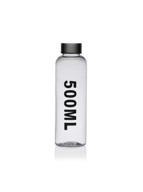 500 ML PLASTIC BOTTLE WITH STAINLESS STEEL CAP MODEL 500