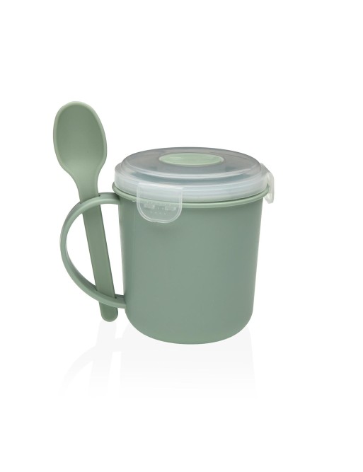TASSE ALIMENTAIRE AVEC CUILLÈRE VERTE MODÈLE SILI TASSE ALIMENTAIRE AVEC CUILLÈRE VERTE MODÈLE SILI