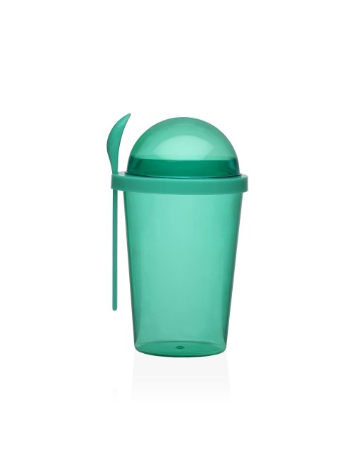 FOOD CUP WITH GREEN SPOON MODEL SILES