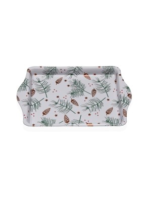 METAL TRAY WITH HANDLES MODEL PINEA