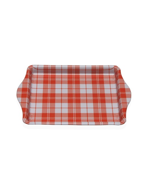 METAL TRAY WITH HANDLES MODEL RETIA ORANGE