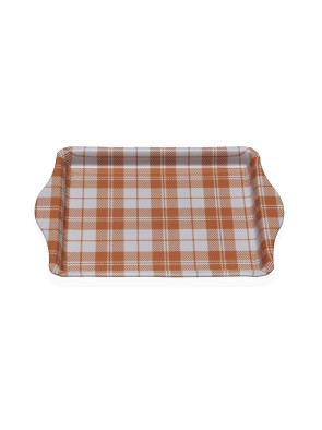 METAL TRAY WITH HANDLES MODEL RETIA YELLOW