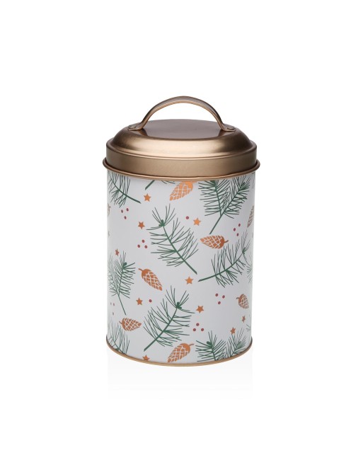 METALLDOSE MIT DECKEL MODELL PINEA