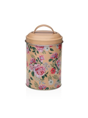 METAL JAR WITH YELLOW LID MODEL BLOOM