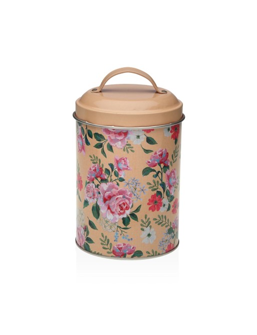 METAL JAR WITH YELLOW LID MODEL BLOOM